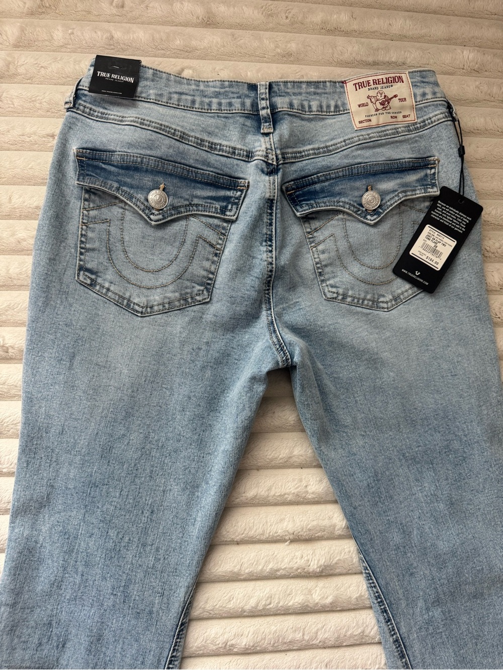 True Religion Light Blue Back-Pocket Jeans - Picture 2 of 5